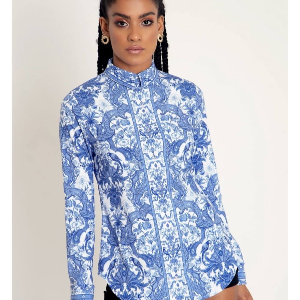 CHINOISERIE LONG SLEEVE BUSINESS TIME SHIRT - Picture 10 of 11